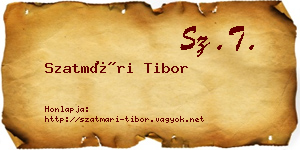 Szatmári Tibor névjegykártya